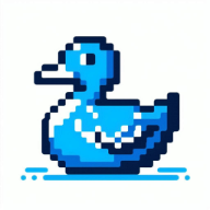 Blue duck 8bit style